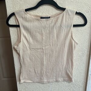 Brandy Melville basic cream high neck tank